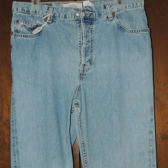 Vintage 90's GAP Button Fly Loose Fit Straight Leg Jeans - Picture 1 of 9